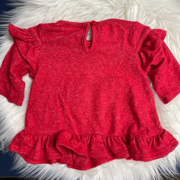 Rare Editions Christmas Snowman Joy Applique Outfit Set - Size 6 Months - Picture 4 of 10